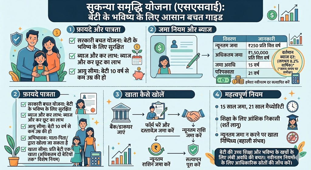 Learn about Sukanya Samriddhi Yojana (SSY) 2026 infographic